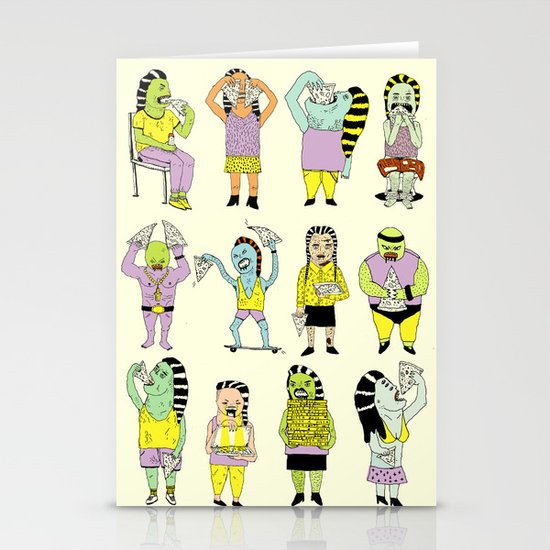 KIDS AND PIZZA Stationery Cards