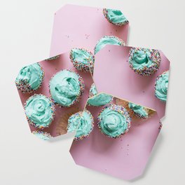 Blue Cupcakes Coaster