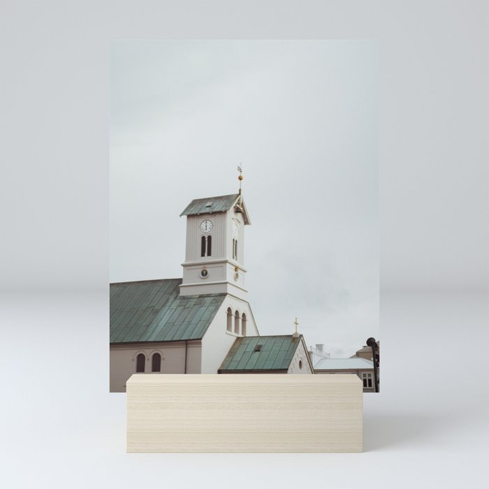 Icelandic Chapel Mini Art Print