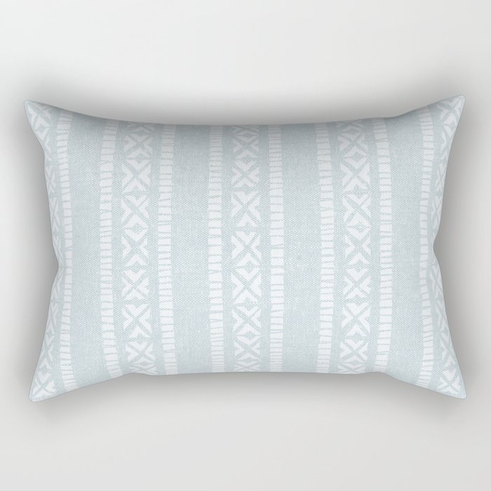 oceania vertical stripes - coastal blue Rectangular Pillow