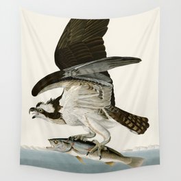 Osprey Fish Hawk by John James Audubon Wall Tapestry