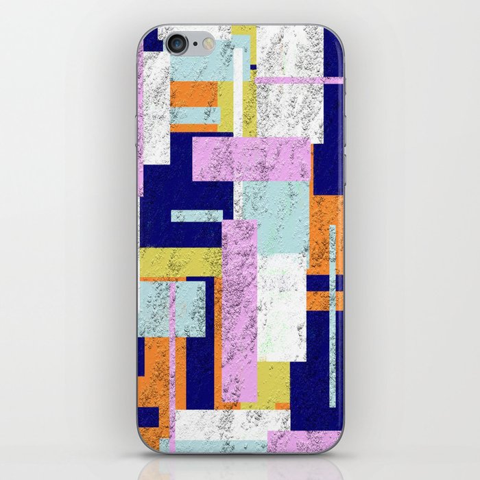 Pale Geometry - Abstract, textured, artwork iPhone Skin