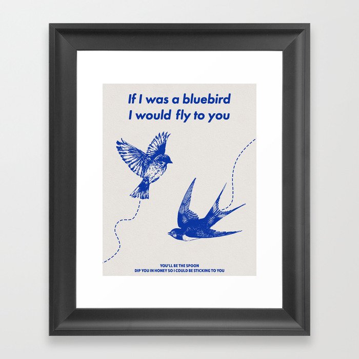 Bluebird Framed Art Print