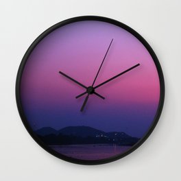 Lonesome Sunset Wall Clock
