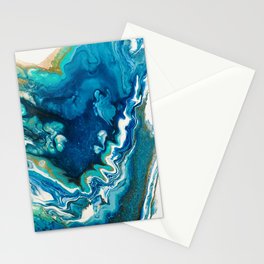 Blue Agate Waters Stationery Cards