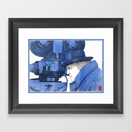 Fellini "blue" Framed Art Print
