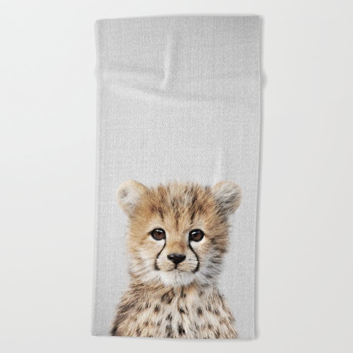 Baby Cheetah - Colorful Beach Towel