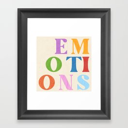 emotions Framed Art Print