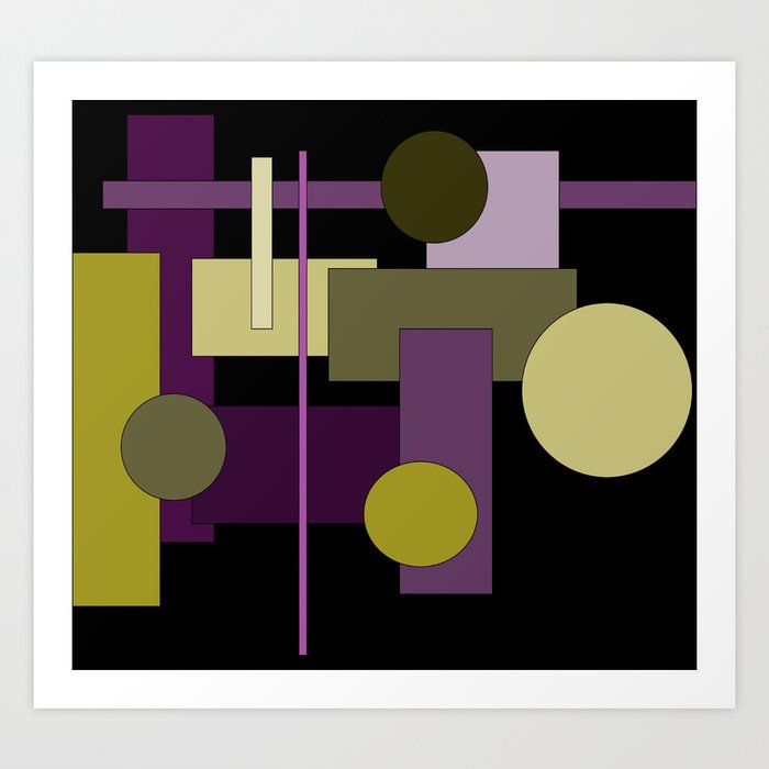 Abstract Geometric #1 Art Print
