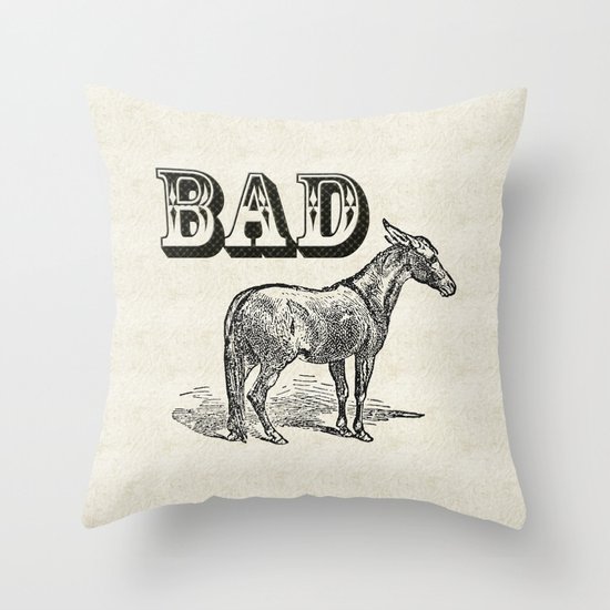Bad Ass Throw Pillow