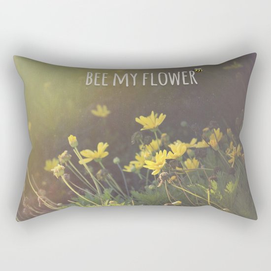 BEE MY FLOWER Rectangular Pillow