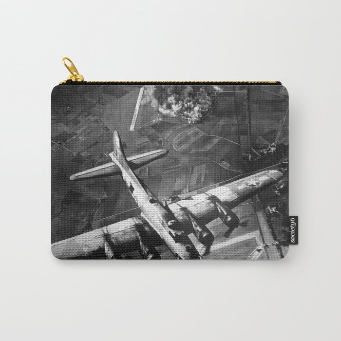 B-17 Bomber Over Germany Painting Carry-All Pouch
