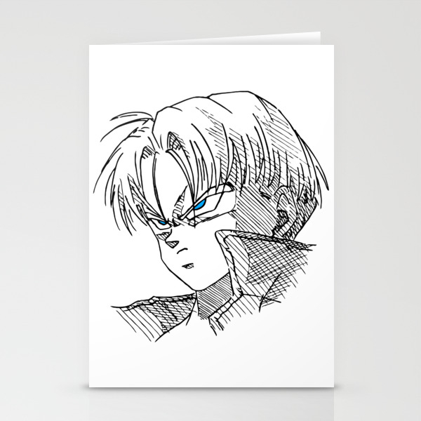 Future Trunks Dbz Drawing Stationery Cards By Theasura | Society6