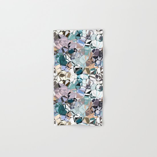 Abstract Geometric Shapes Hand & Bath Towel