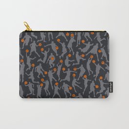 Basketball Player Pattern BLACK Carry-All Pouch