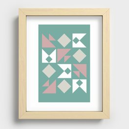 Classic triangle modern composition 16 Recessed Framed Print