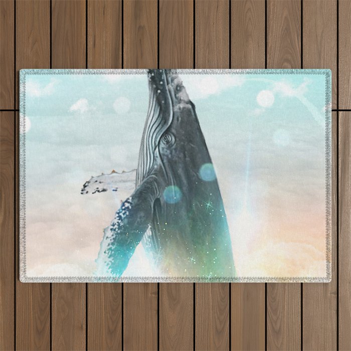 Whale in the Clouds Outdoor Rug