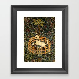 The Unicorn In Captivity Original Framed Art Print