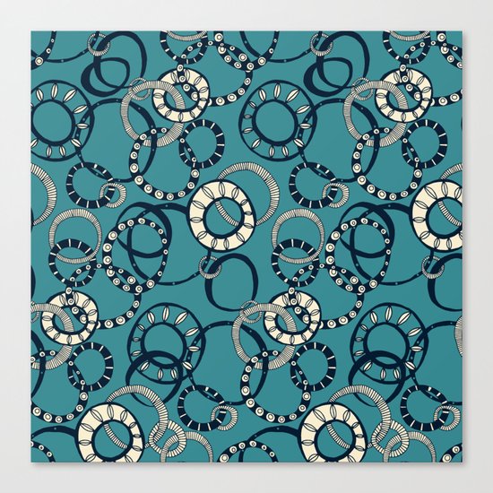 Honolulu hoopla blue Canvas Print