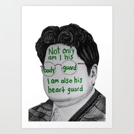 Guillermo Shadows Quote Art Print