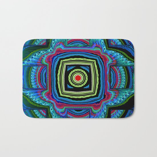 Groovy modern abstract Bath Mat