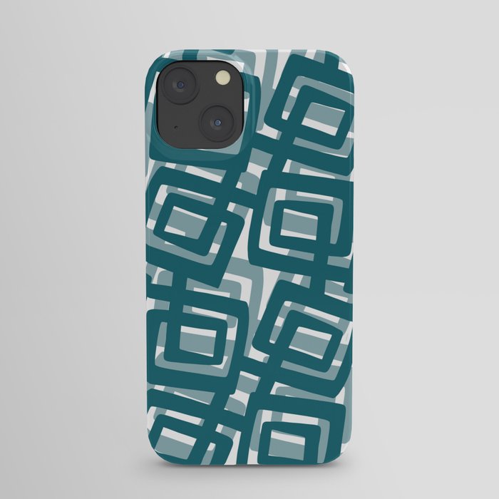 Very Mod Teal Art iPhone Case