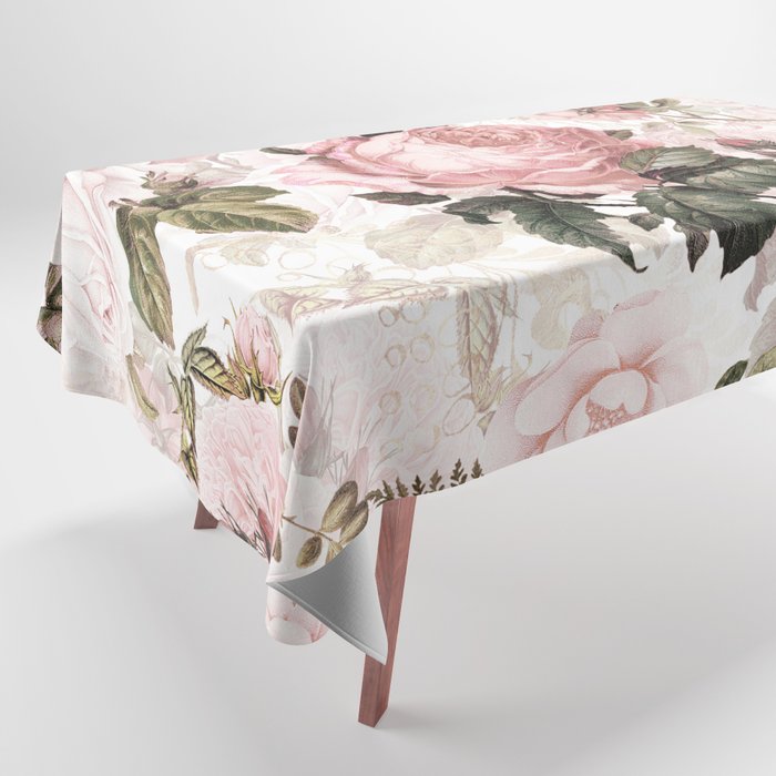 Vintage & Shabby Chic - Sepia Pink Roses  Tablecloth
