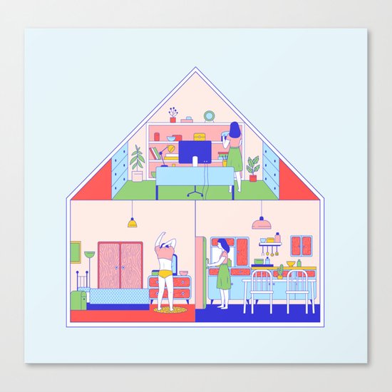 Home Canvas Print