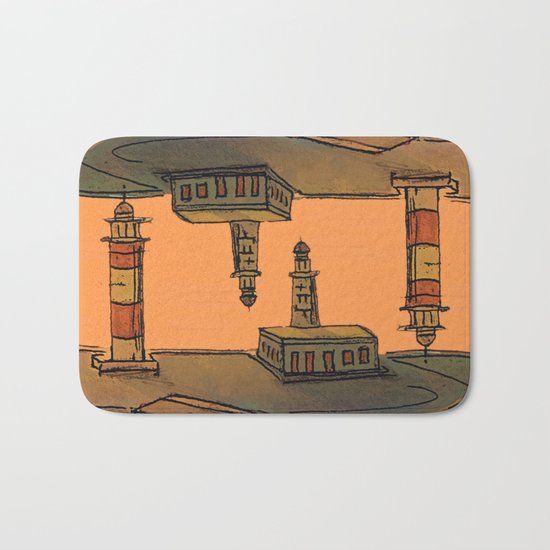 In Love with the Sea / Lighthouses Fuencaliente Bath Mat
