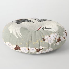 Japanese Crane Floor Pillow