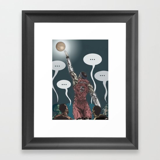 J. Smoove silences his critics. Framed Art Print