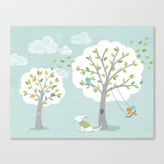 Windy Day Canvas Print