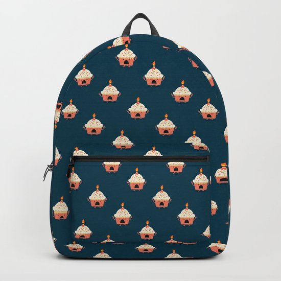 Cupcake on fire Backpack