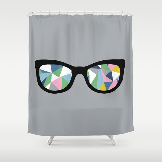 Abstract Eyes Shower Curtain
