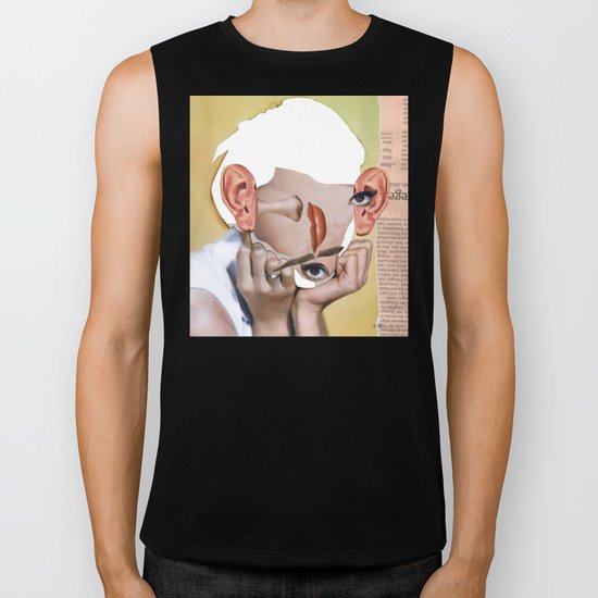 Audrey 2 Collage Biker Tank