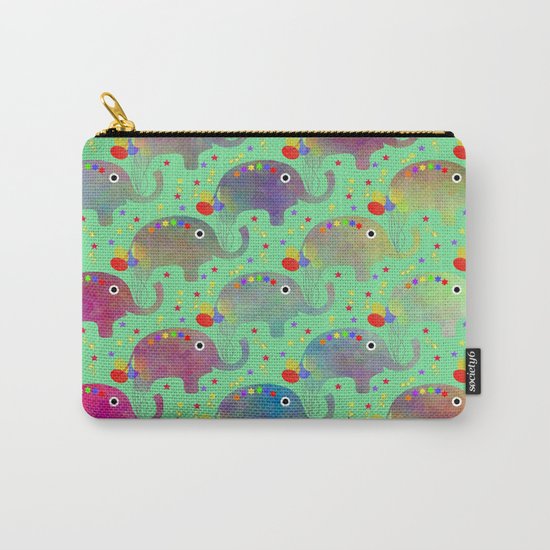 Elephant Celebration Carry-All Pouch