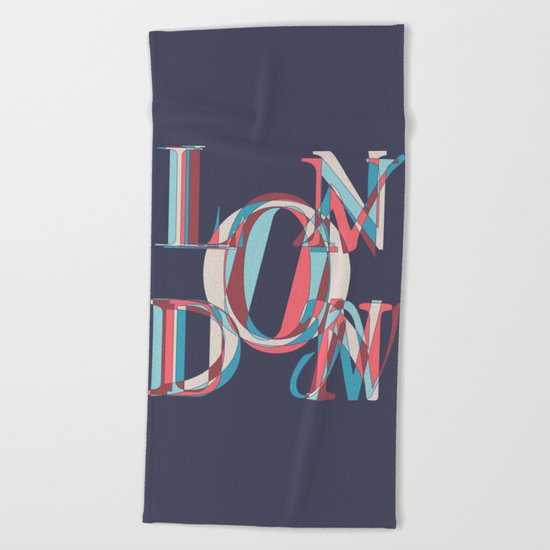 London Beach Towel