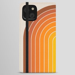 Gradient Arch - Vintage Orange iPhone Wallet Case | Nature, Midcentury, Minimalist, Mid Century, Rainbow, Minimalism, Curated, Graphicdesign, Cute, Abstract 