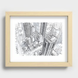 City view Recessed Framed Print