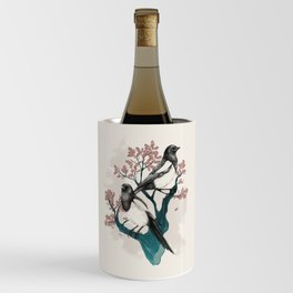 Magpies on Oak Wine Chiller