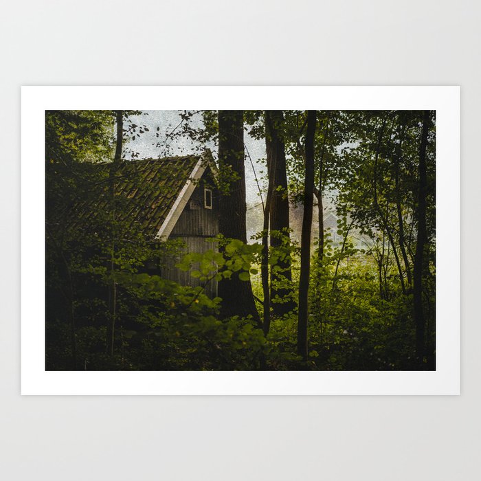 A Cabin in the Woods Art Print
