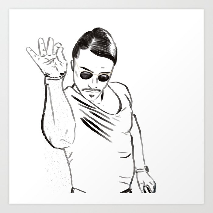 Salt Bae Art Print by Jhawkridge Society6