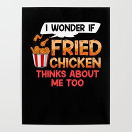 Fried Chicken Wing Recipe Strips Fingers Poster