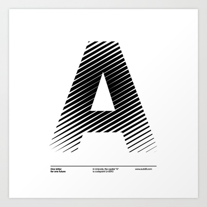 The Letter A Art Print
