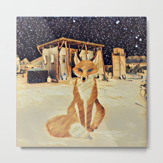 Little fox Metal Print