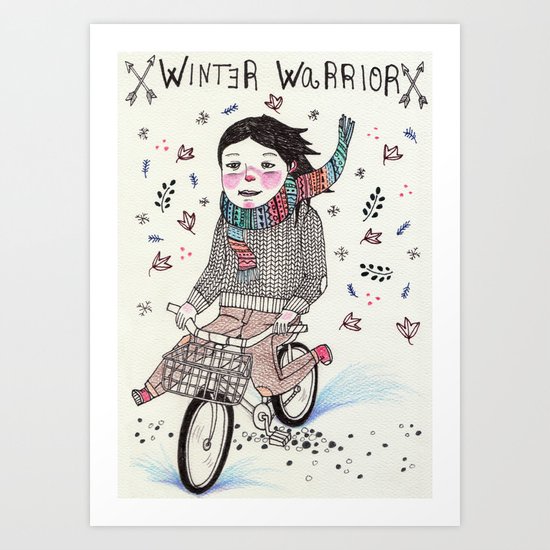 Winter Warrior Art Print