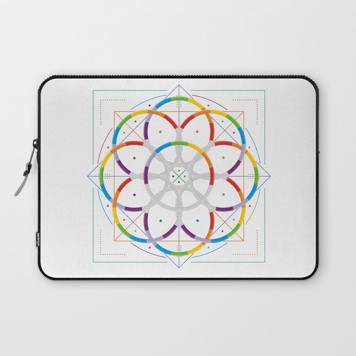 Kaleidoscope Mandala Geometric Pattern Laptop Sleeve