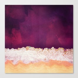 Maroon Ocean Canvas Print