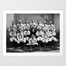 Brooklyn Baseball Team Group Portrait 1889 Art Print