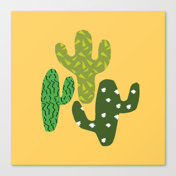 Cactus (Minimal) Canvas Print